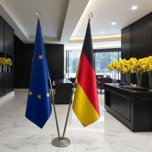 drapeau allemagne sur pied