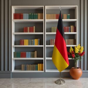 drapeau allemand avec socle