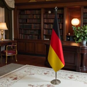 drapeau allemand avec socle