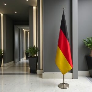 drapeau allemand avec socle
