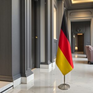 drapeau allemand avec socle