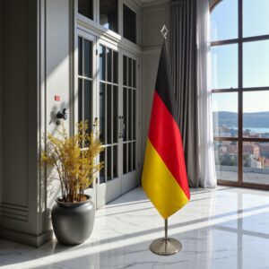 drapeau allemand avec socle