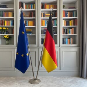 drapeau allemand avec socle