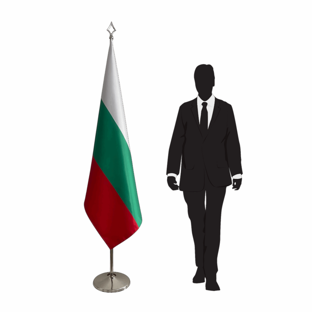 bulgarije vlag op standaard