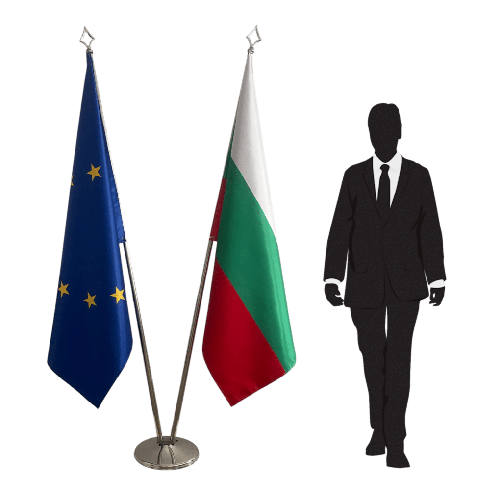 bulgarije vlag op standaard