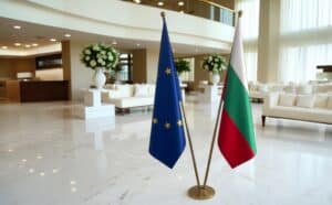 drapeau bulgarie avec mât