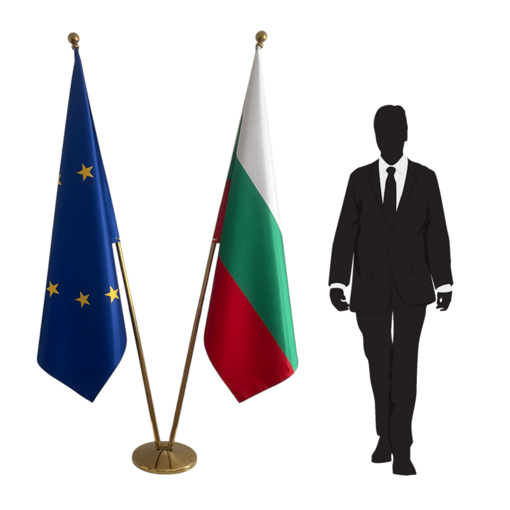 bulgarije vlag op standaard