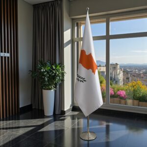 drapeau Chypre sur pied
