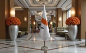 drapeau Chypre sur hampe