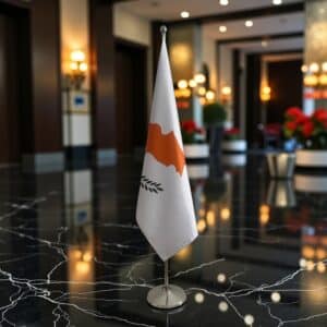 drapeau Chypre sur hampe