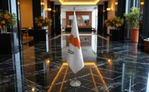 drapeau Chypre sur hampe