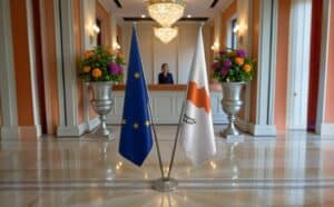 drapeau Chypre pour bureau