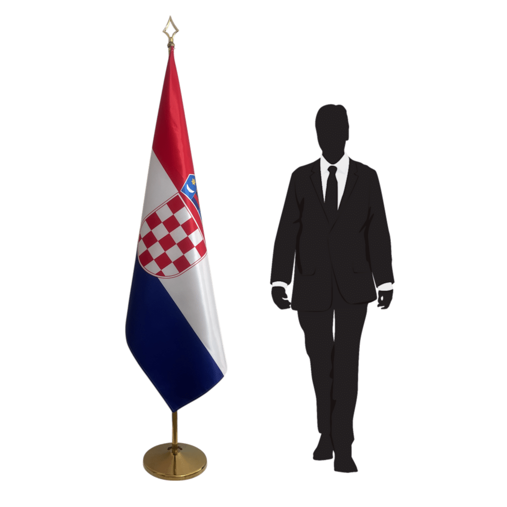vlag van kroatië op standaard