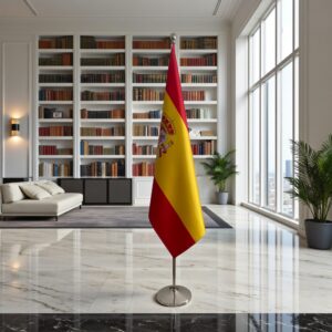 drapeau espagne sur hampe