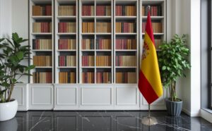 drapeau espagne sur hampe