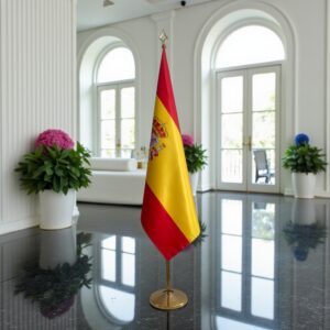 drapeau espagne avec pied