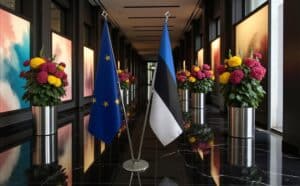 drapeau estonie et UE