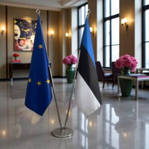 drapeau estonie et UE