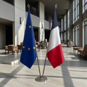 drapeau france sur pied