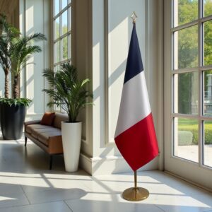 drapeau france avec hampe