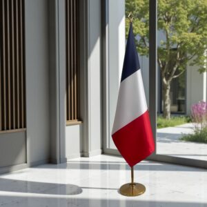 drapeau france avec hampe