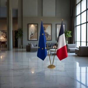 drapeau france sur pied