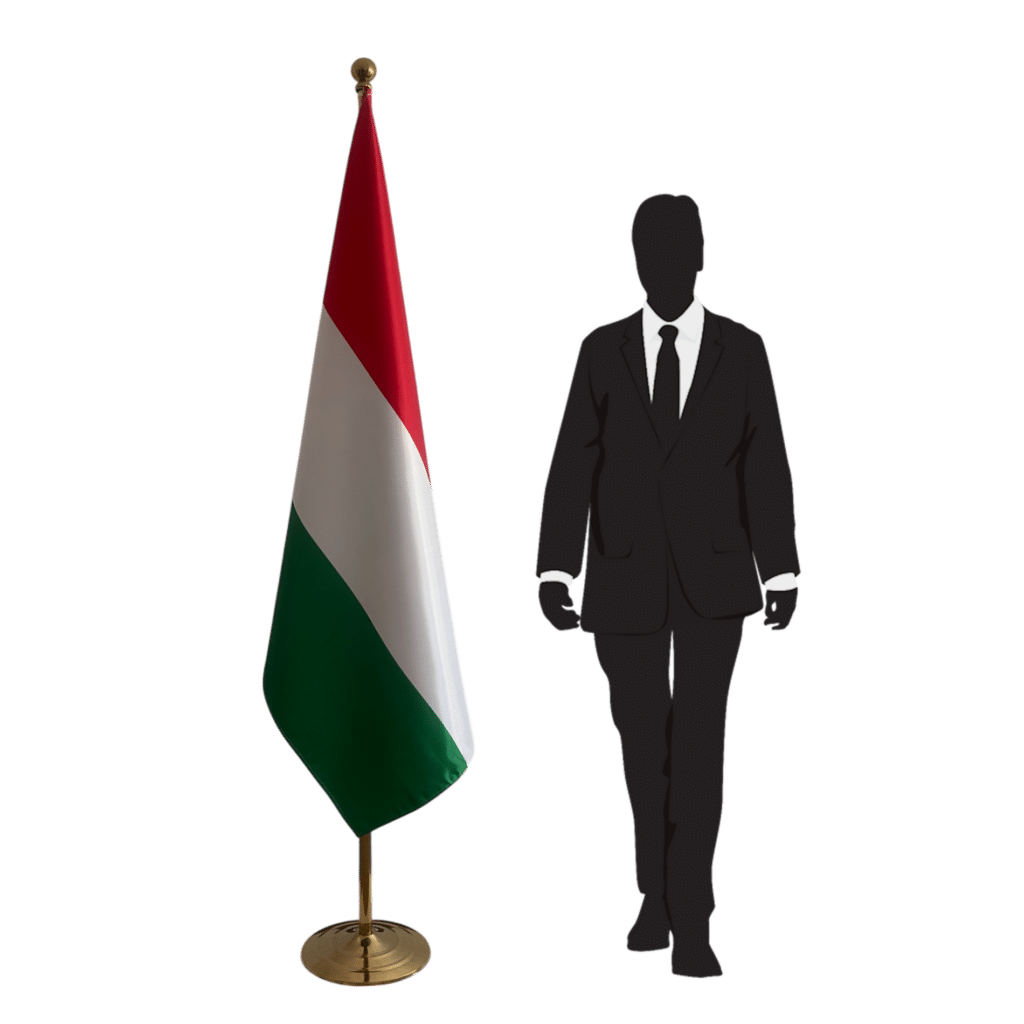 vlag hongarije aan mast
