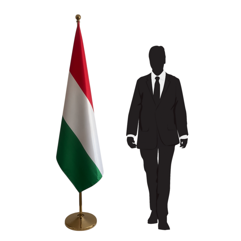 vlag hongarije aan mast