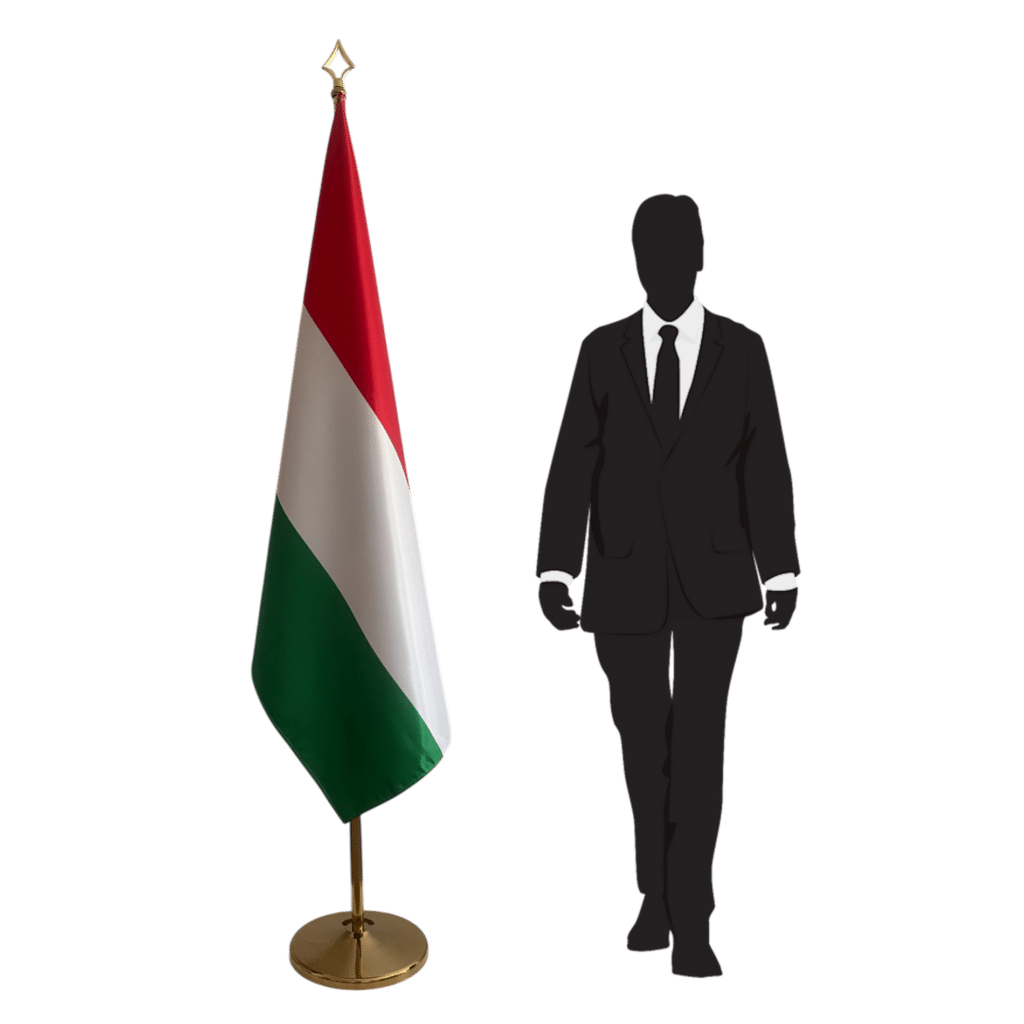 vlag hongarije aan mast