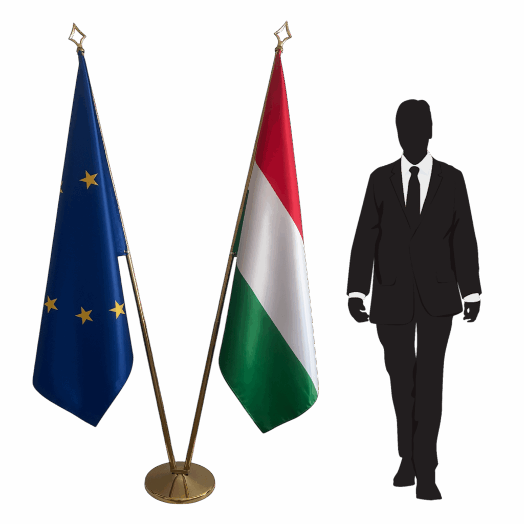 vlag hongarije aan mast