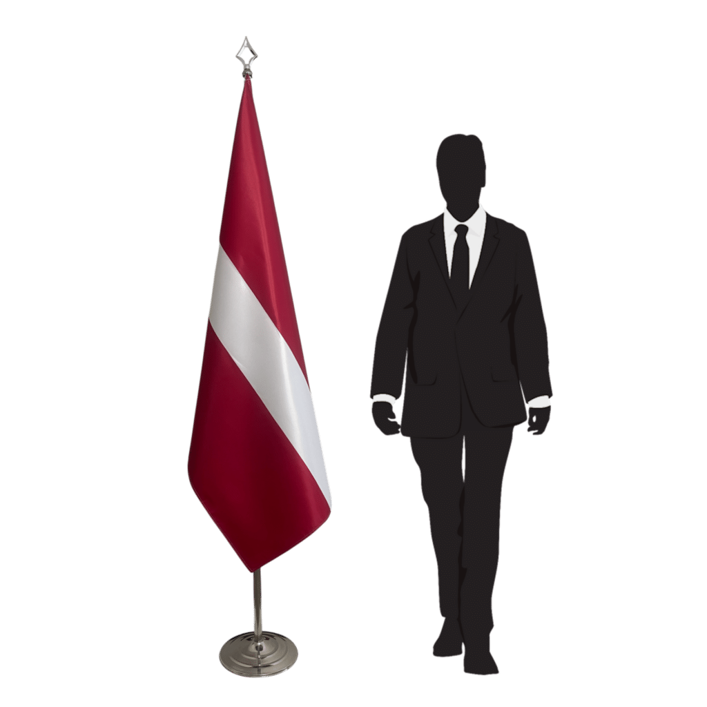 Letse vlag op standaard