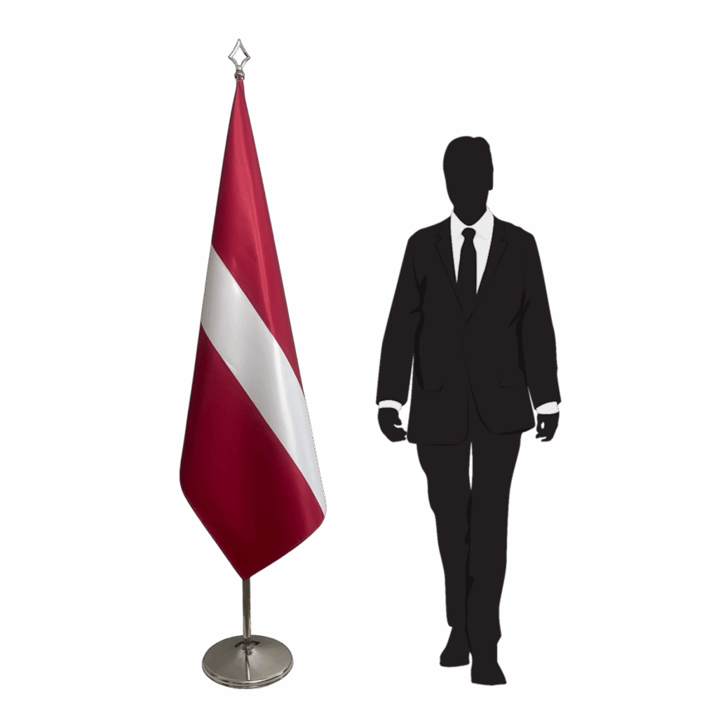 Letse vlag op standaard