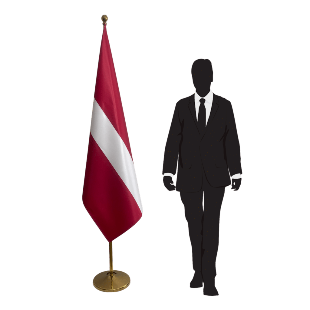 Letse vlag op standaard