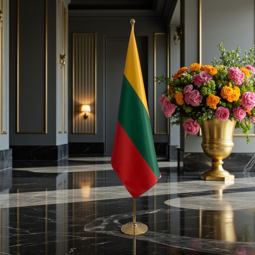 Litouwse vlag op standaard