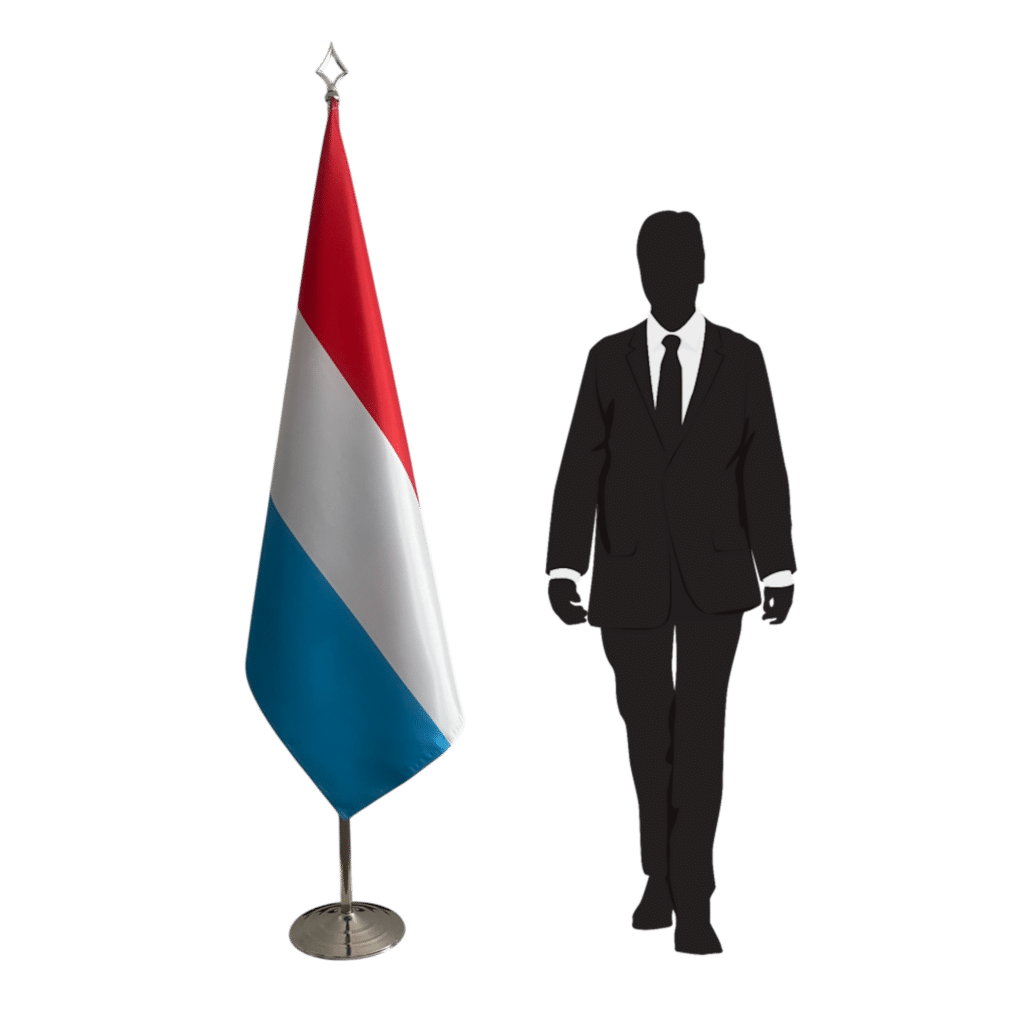 Luxemburgse vlag met mat