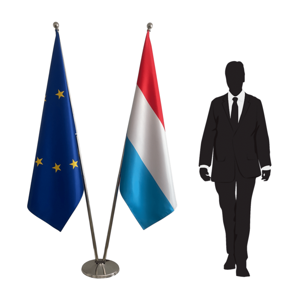 Luxemburgse vlag met mat