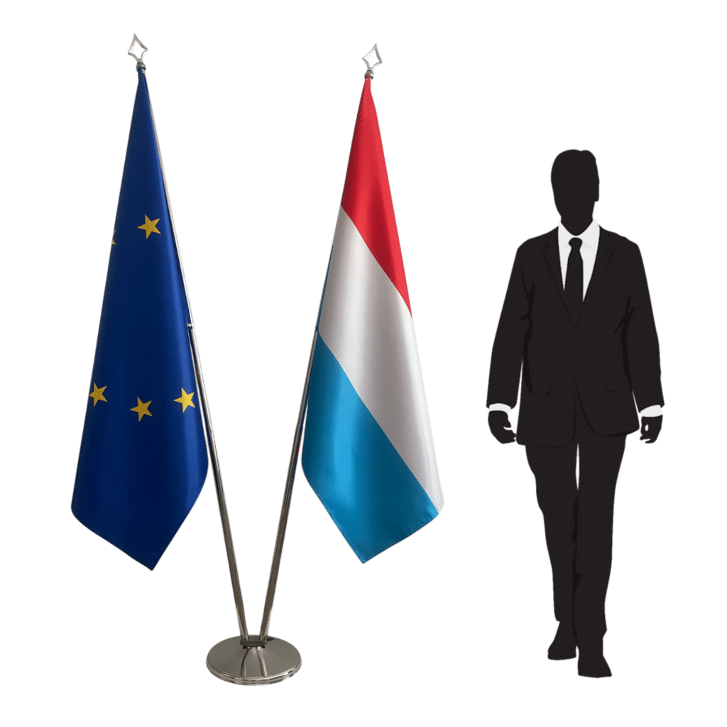 Luxemburgse vlag met mat