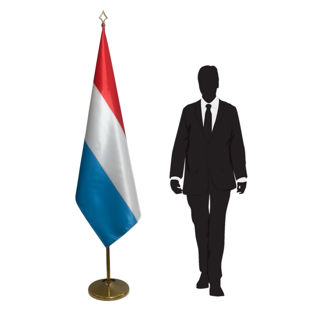 Luxemburgse vlag met mat