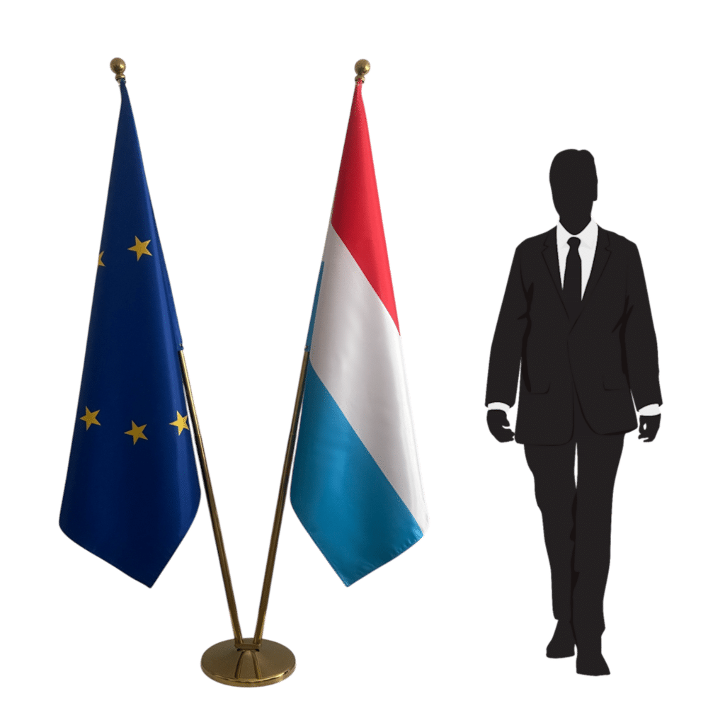 Luxemburgse vlag met mat