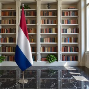 drapeau Pays-Bas sur pied