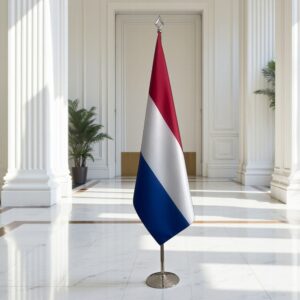drapeau Pays-Bas sur pied