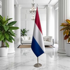 drapeau Pays-Bas sur pied