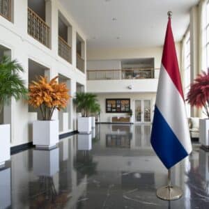 drapeau Pays-Bas sur hampe