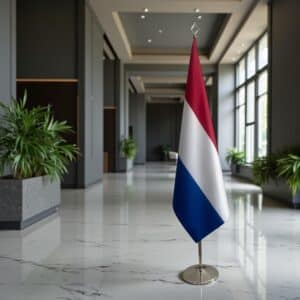 drapeau Pays-Bas sur hampe