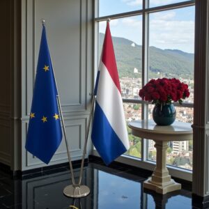 drapeau Pays-Bas sur hampe