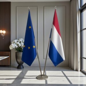 drapeau Pays-Bas et UE