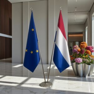 drapeau Pays-Bas et UE