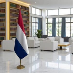 drapeau Pays-Bas sur hampe