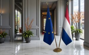 drapeau Pays-Bas et UE