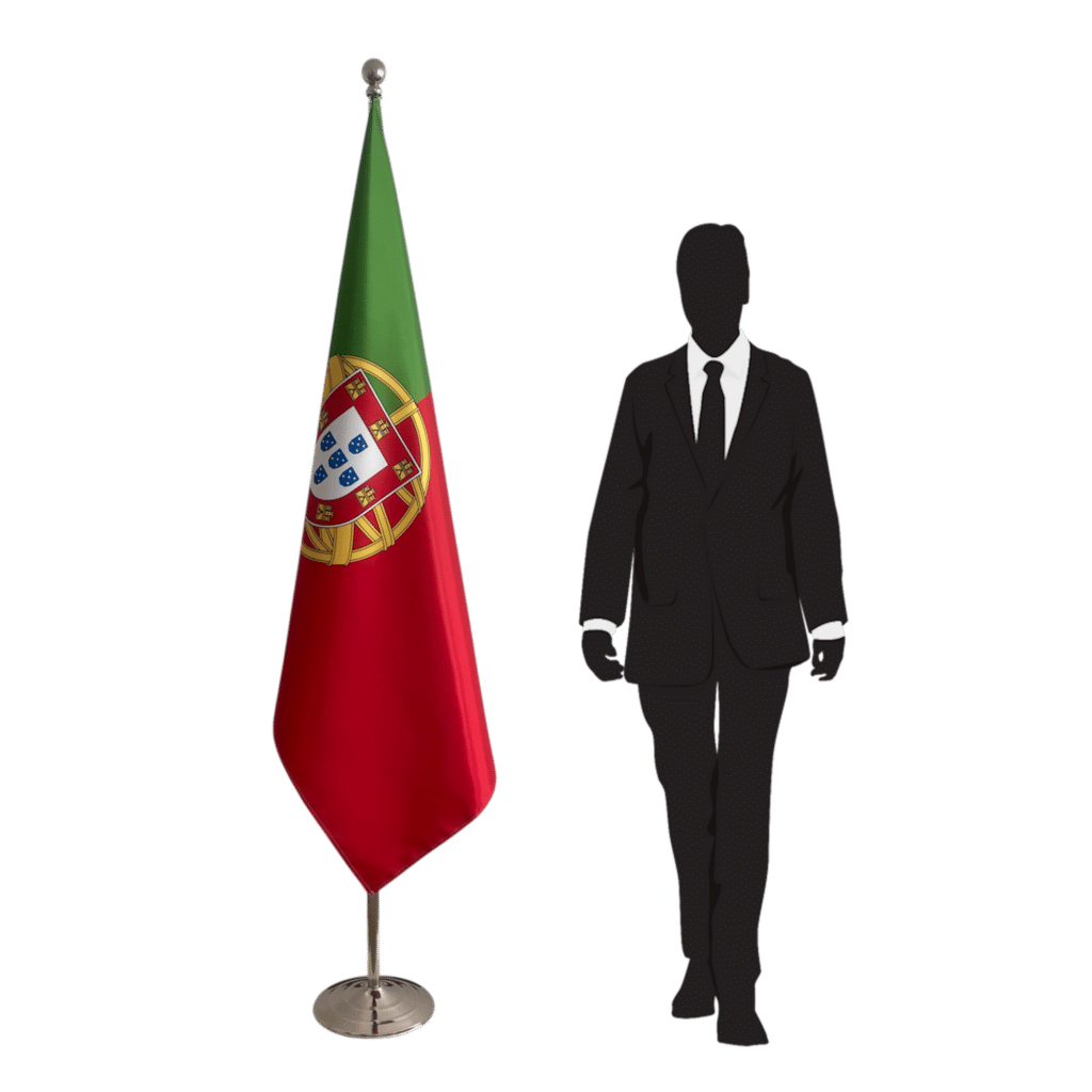 portugese vlag op standaard